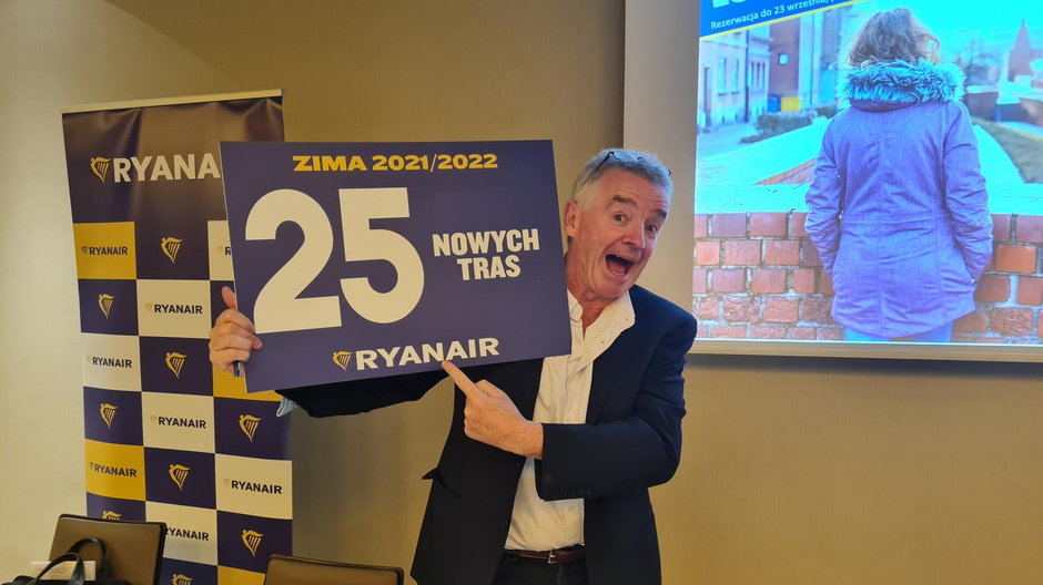 Michael O'Leary w Warszawie 