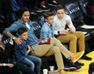 David Beckham z synami na meczu NBA / fot. Agencja BE&amp;W