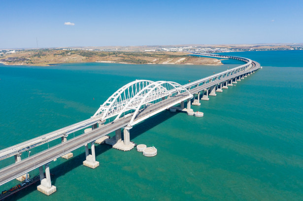 Most na okupowany przez Rosjan Krym