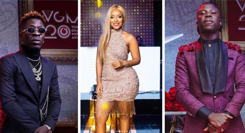 Shatta Wale, Joselyn Dumas and Stonebwoy