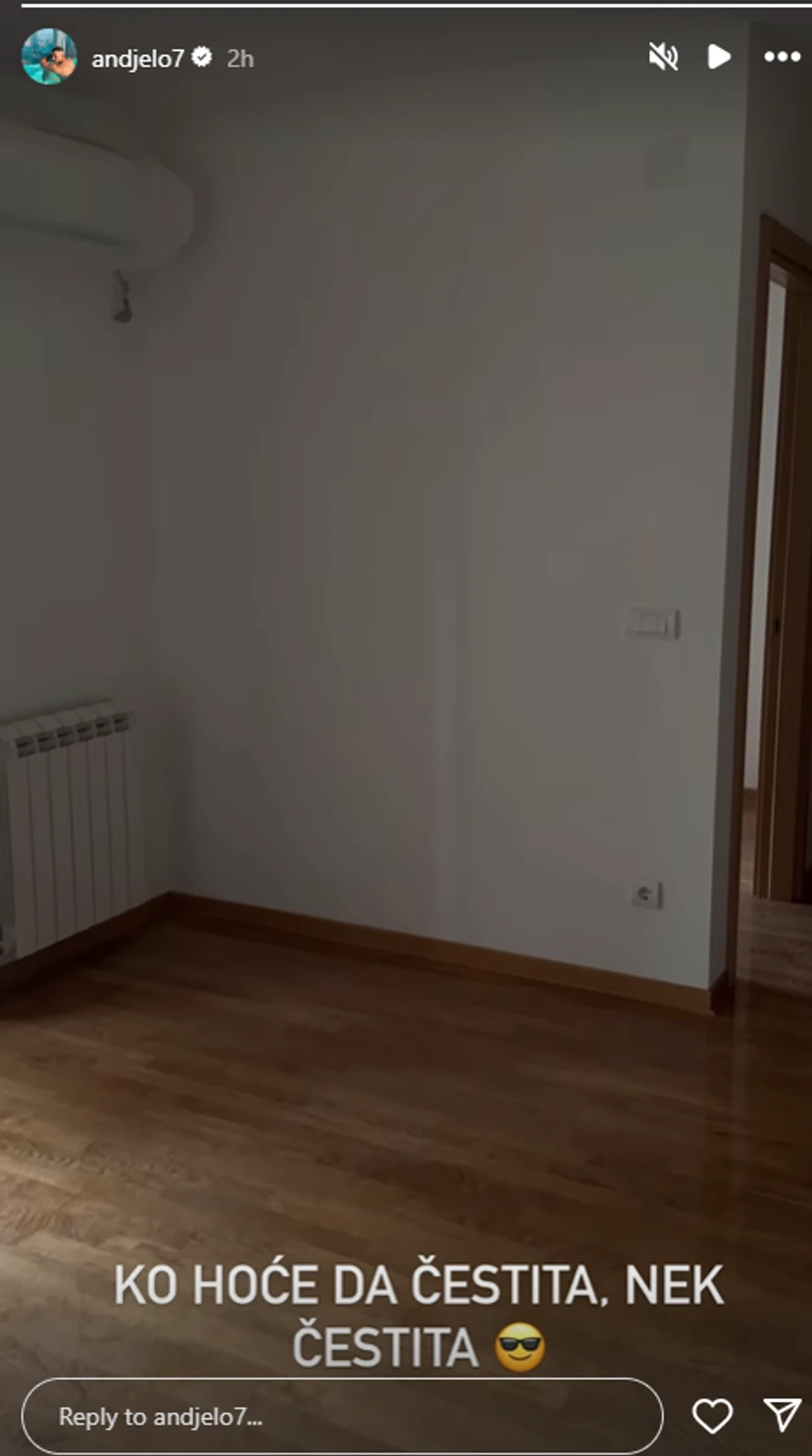 Anđelo pokzao novi stan