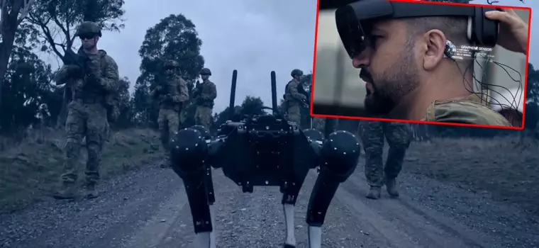 Australijska armia testuje psy roboty sterowane umysłem