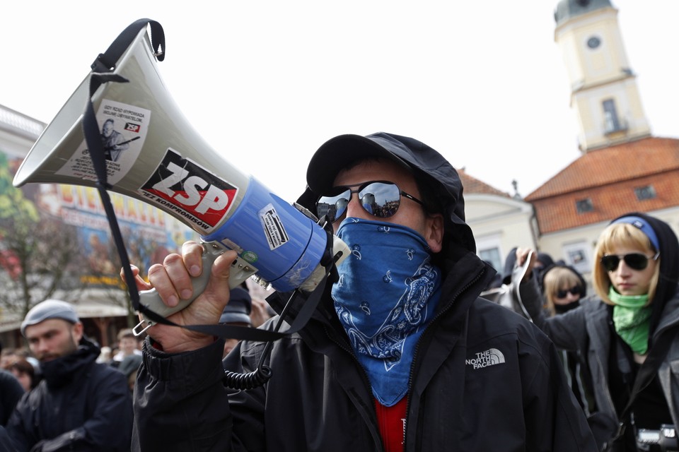 BIAŁYSTOK MANIFESTACJA ANTYFASZYSTOWSKA