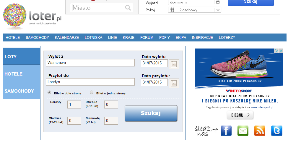 <strong>loter.pl</strong>
<br><br>
Tutaj również łatwo odnajdziemy interesujące nas połączenia