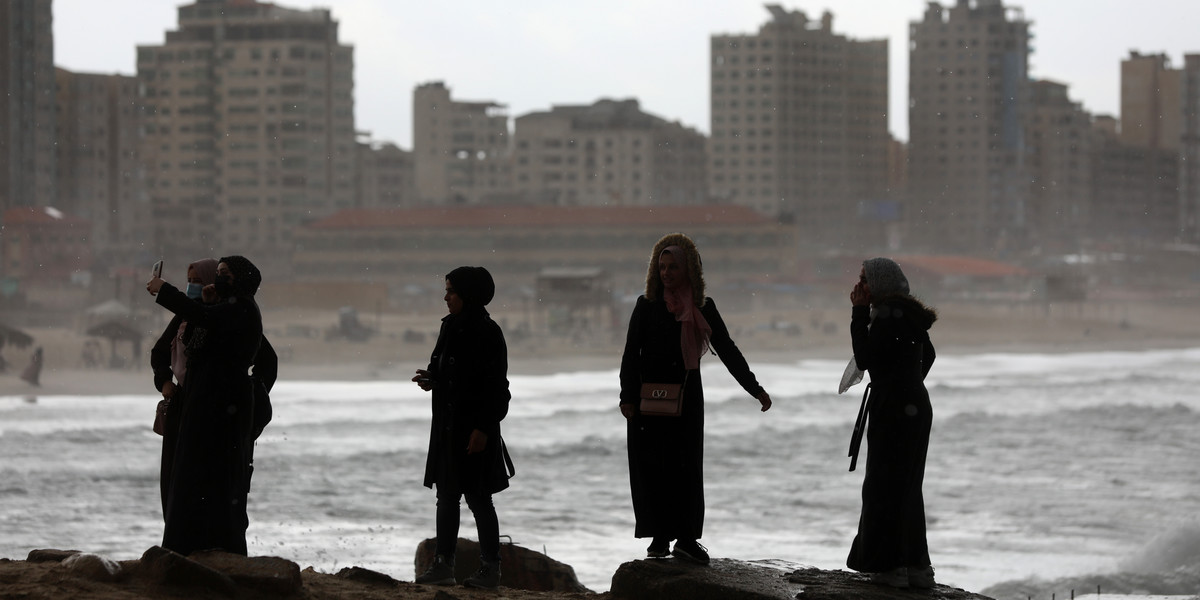Wybrzeże w Gazie