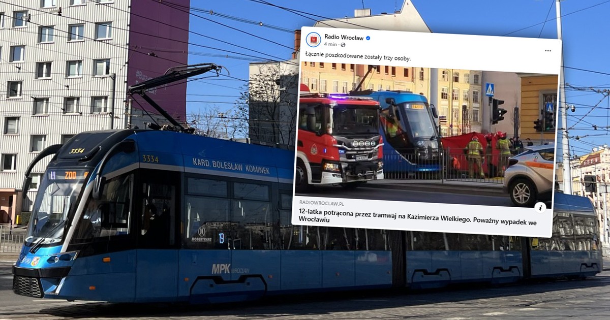 Tragiczny wypadek we Wrocławiu: 12-letnia dziewczynka potrącona przez tramwaj