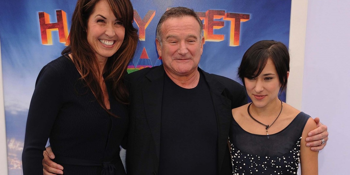 Susan Schneider, Robin Williams i Zelda Williams