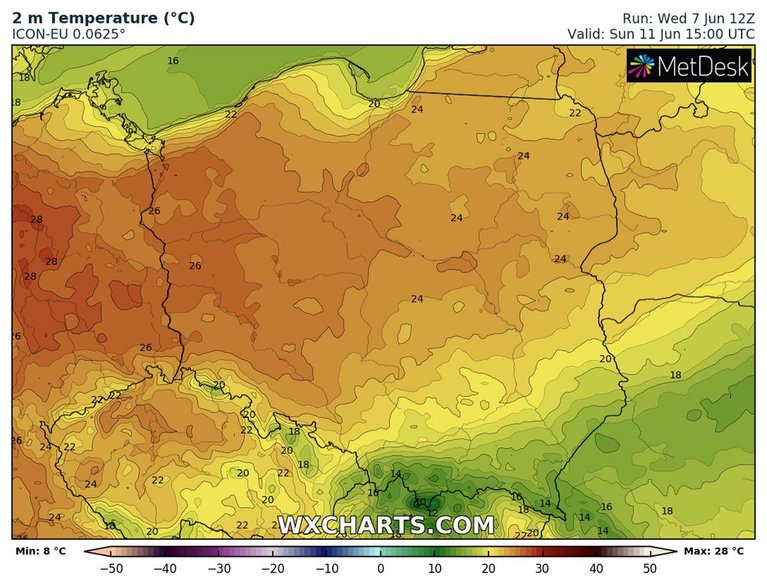 W niedzielę ma się zrobić nieco chłodniej