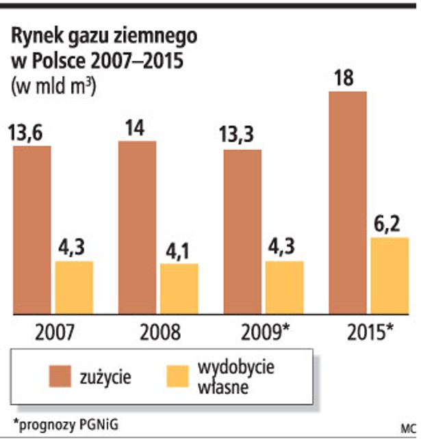 Rynek gazu ziemnego w Polsce 2007-2015