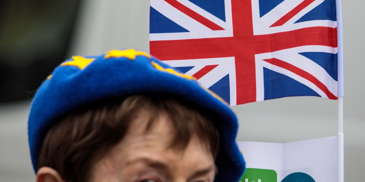 Londyńska demonstracja przeciwników brexitu, 16 kwietnia 2018 rok 