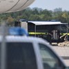 Nemačka policija na aerodromu u Lajpcigu 5. avgusta nakon otkrića naoružanog drona