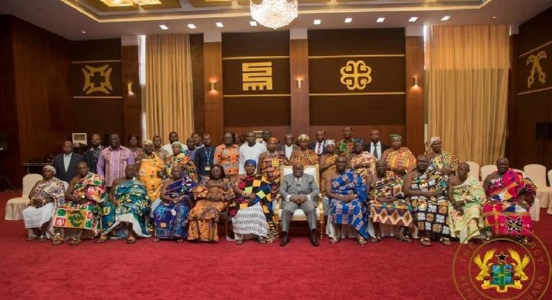President Akufo-Addo and Bono chiefs