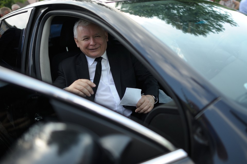 MIŃSK MAZ. POPIERSIE LECHA KACZYŃSKIEGO ODSŁONIĘCIE (Jarosław Kaczyński)