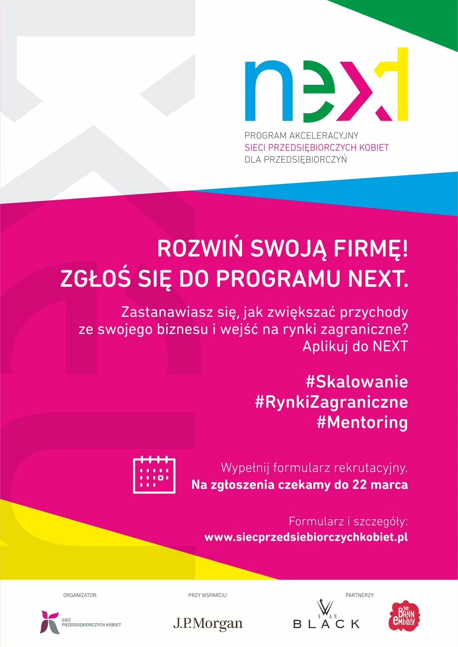 NEXT to nowy program akceleracyjny Sieci Przedsiębiorczych Kobiet