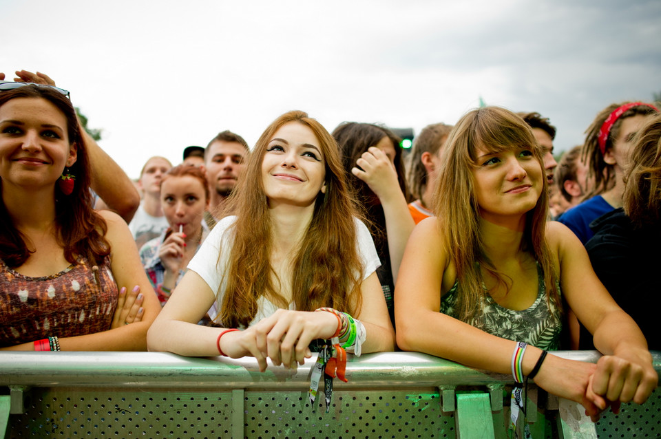 Publiczność pierwszego dnia Ostróda Reggae Festival 2014