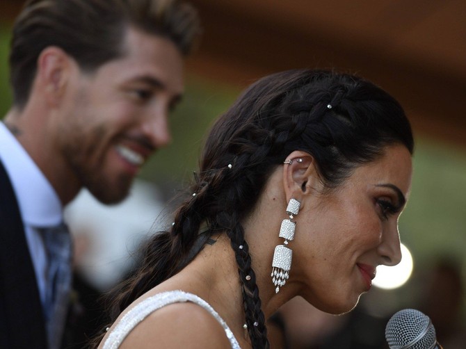 Serhio Ramos i Pilar Rubio na venčanju