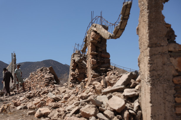 Skutki trzęsienia ziemi, które nawiedziło Maroko