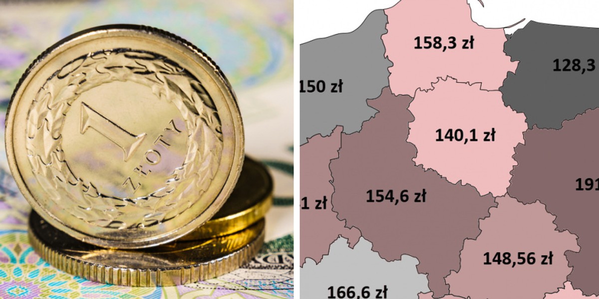 Na największą dniówką mogą liczyć mieszkańcy woj. mazowieckiego.