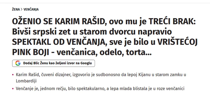  "Dodaj Blic ženu kao željeni izvor na Guglu"