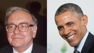 Warren Buffett and Barack Obama.Mark Reinstein/Shutterstock; Frederic Legrand/COMEO/Shutterstock