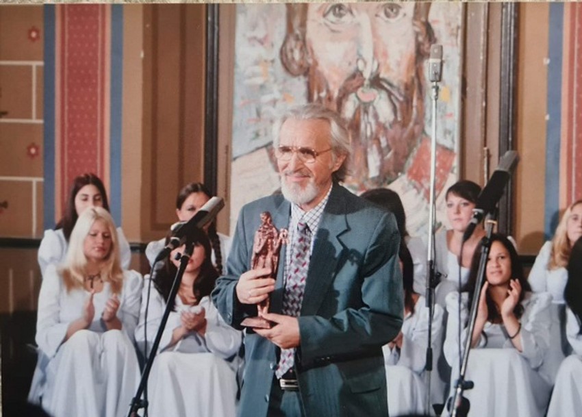 Krstivoje Ilić u Karlovačkoj gimnaziji, na svečanom otvaranju Brankovog kola, 2007