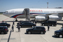 Władimir Putin wysiada z Il-96 w Genewie 