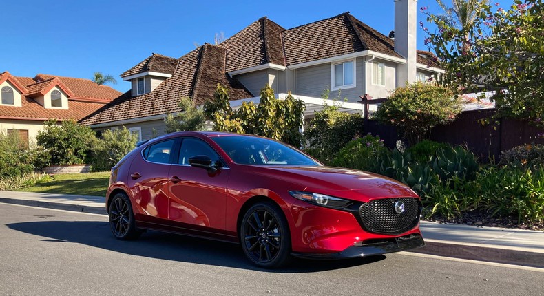 The 2022 Mazda 3 Turbo Hatchback.