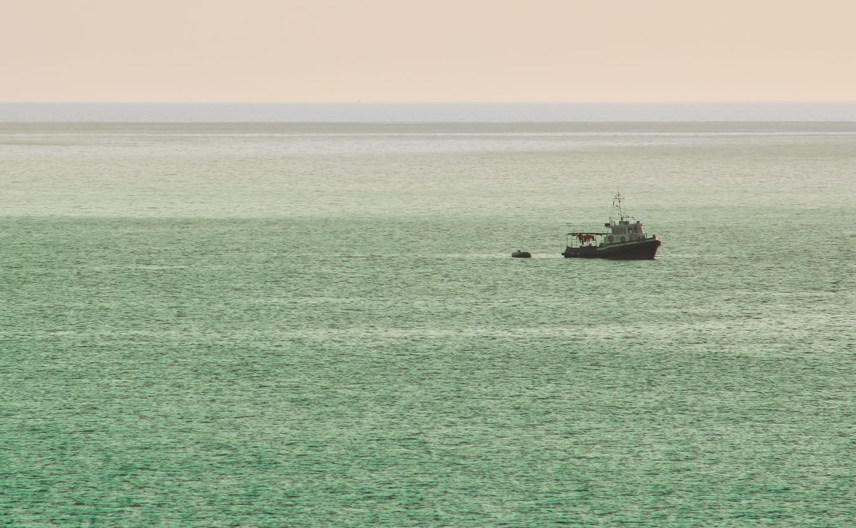Statek patrolujący morską granicę Ukrainy z Rosją, zdjęcie ilustracyjne.