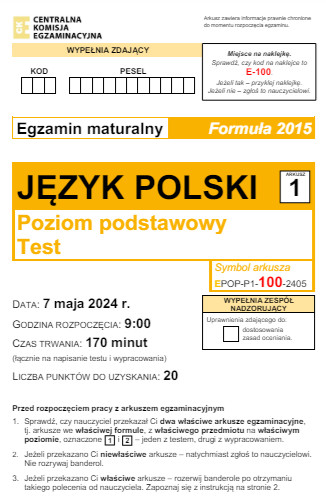 Matura 2024. Język polski