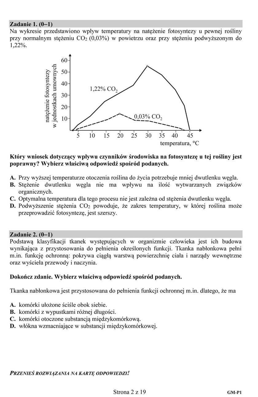 Egzamin gimnazjalny 2017: część matematyczno-przyrodnicza