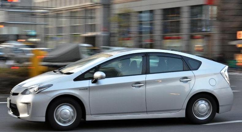 The Toyota Prius Hybrid car.