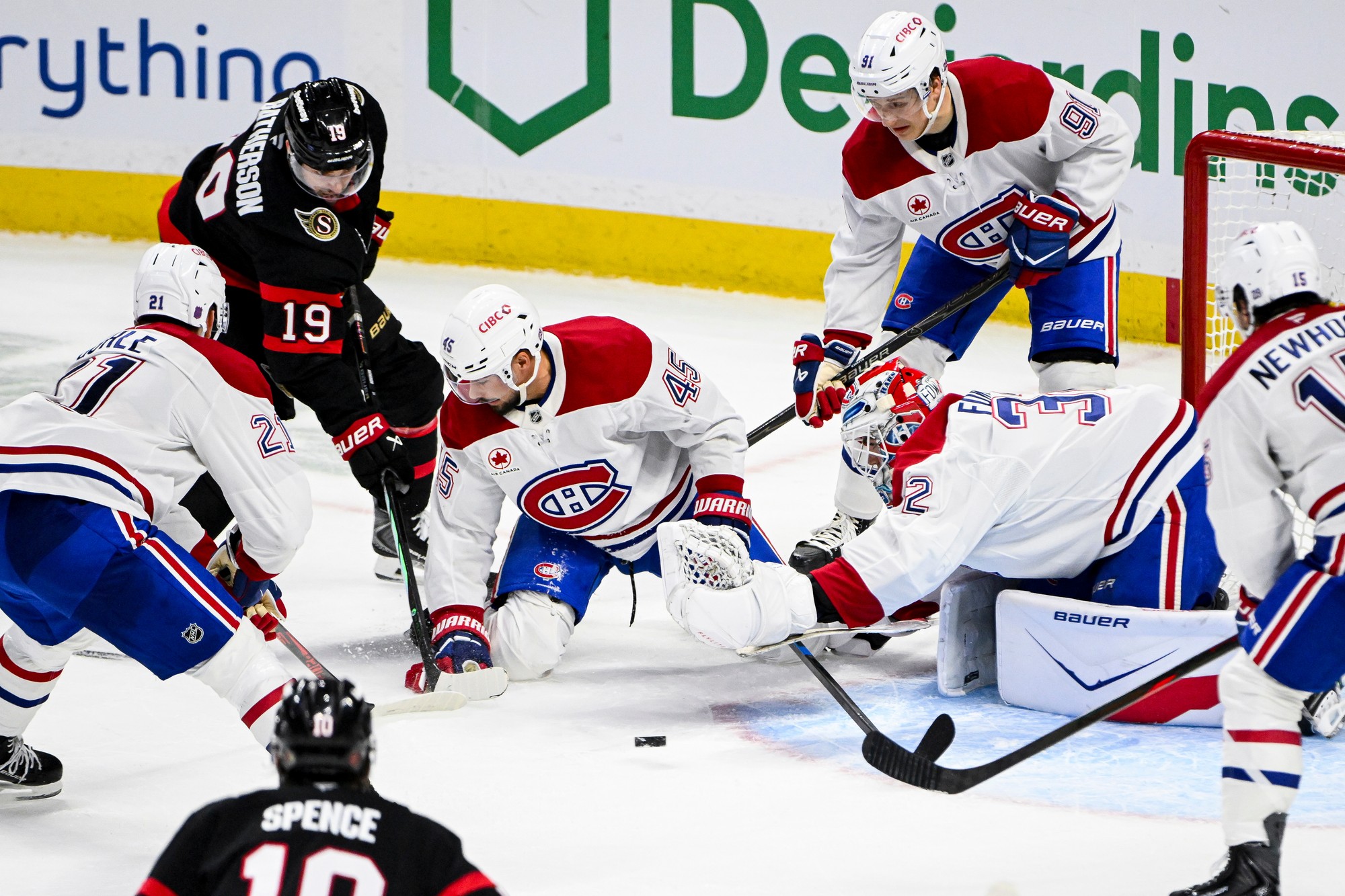 Zápas NHL: Ottawa Senators - Montreal Canadiens. 