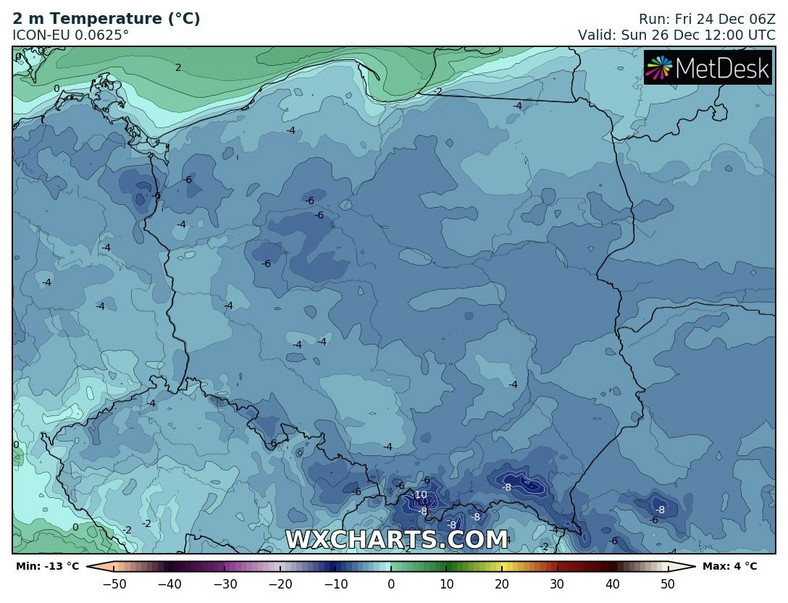 Drugi dzień świąt będzie mroźny