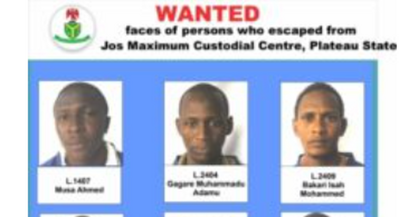 Faces of fleeing inmates  (NCS) 