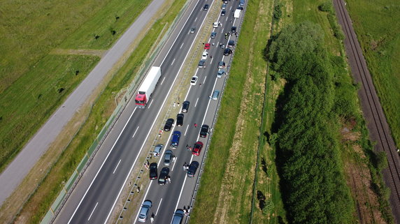 Wypadek na S3. Zablokowana trasa w stronę morza