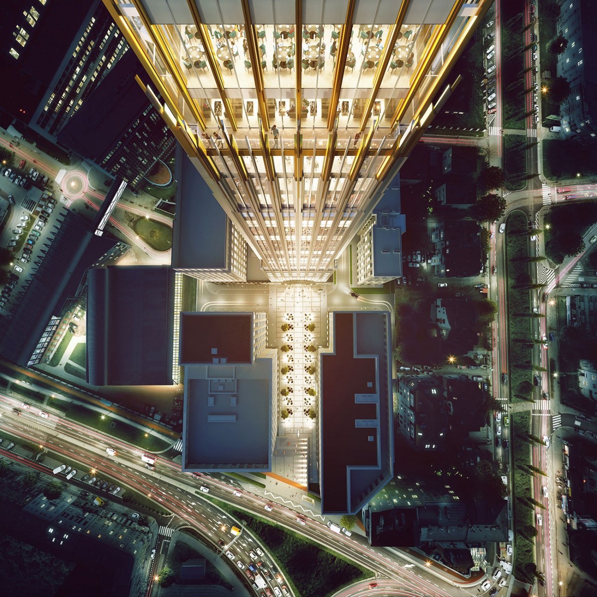 Wizualizacja Unity Tower w Krakowie. Źródło: Materiały prasowe Unity Centre