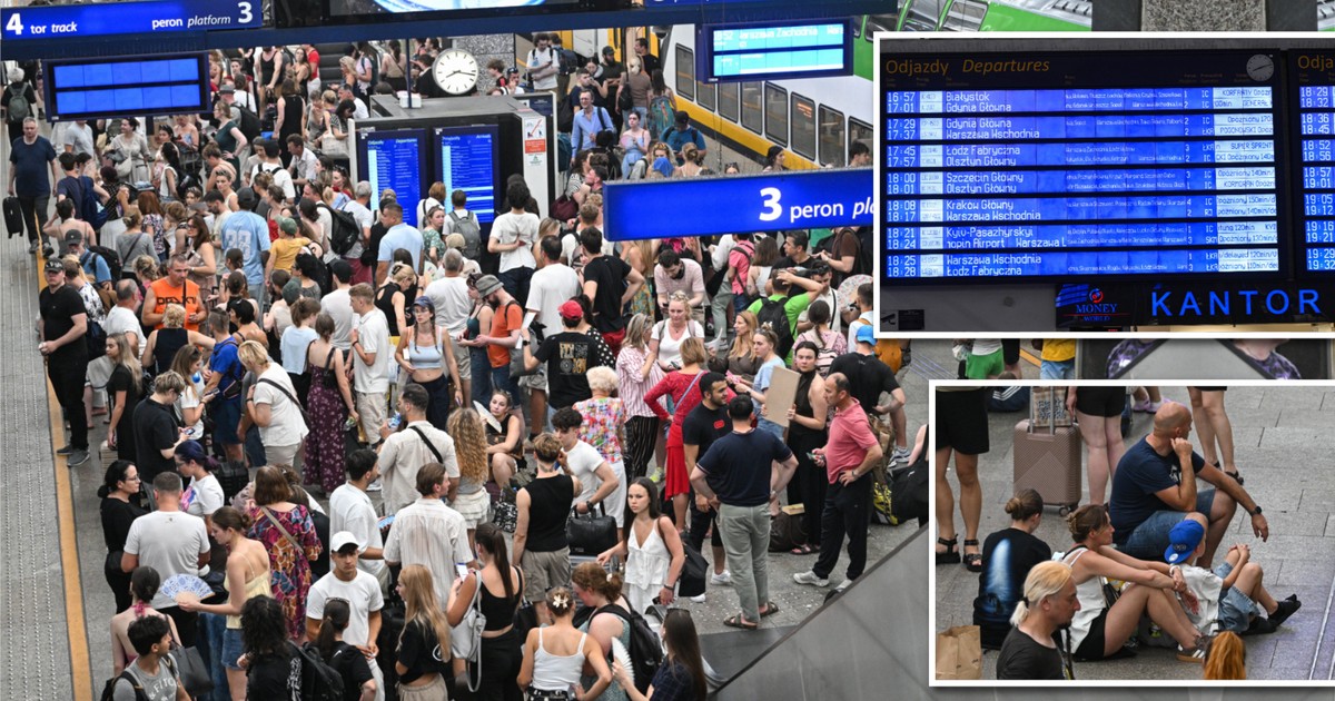 Chaos na Dworcu Centralnym: Warszawskie upały w obiektywie