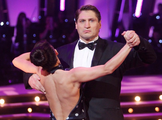 Pięściarz Andrzej Gołota z tancerką Magdaleną Soszyńską-Michno