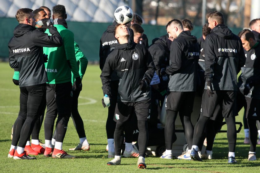 Pilka nozna. Ekstraklasa. Legia Warszawa. Trening. 27.11.2018