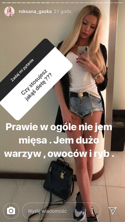 Roksana Gąska na Instagramie