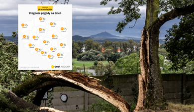 To będzie weekend z niespokojną pogodą. W część kraju uderzy wichura