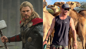 Australian actor Chris Hemsworth in Kenya 