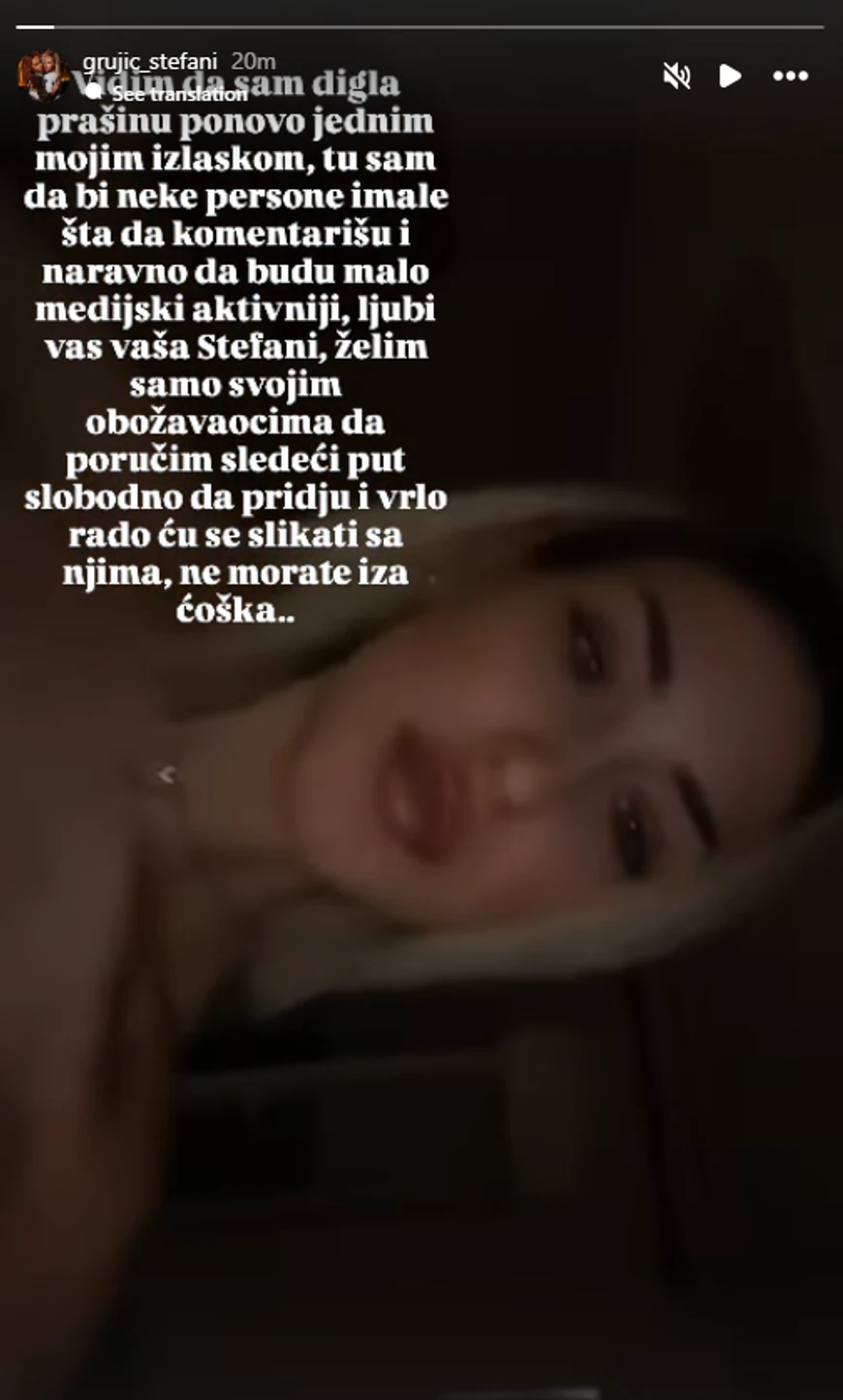 Stefani Grujić odbrusila Munjezu na komentarisanje njenog novog dečka: "Tu sam da bude malo medijski aktivniji!"