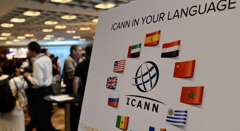 Ukraine has proposed to ICANN and RIPE NCC, two international internet organizations, to take down Russian domains and remove their root servers. Here, participants take a break at an ICANN meeting in Singapore meeting on March 24, 2014.