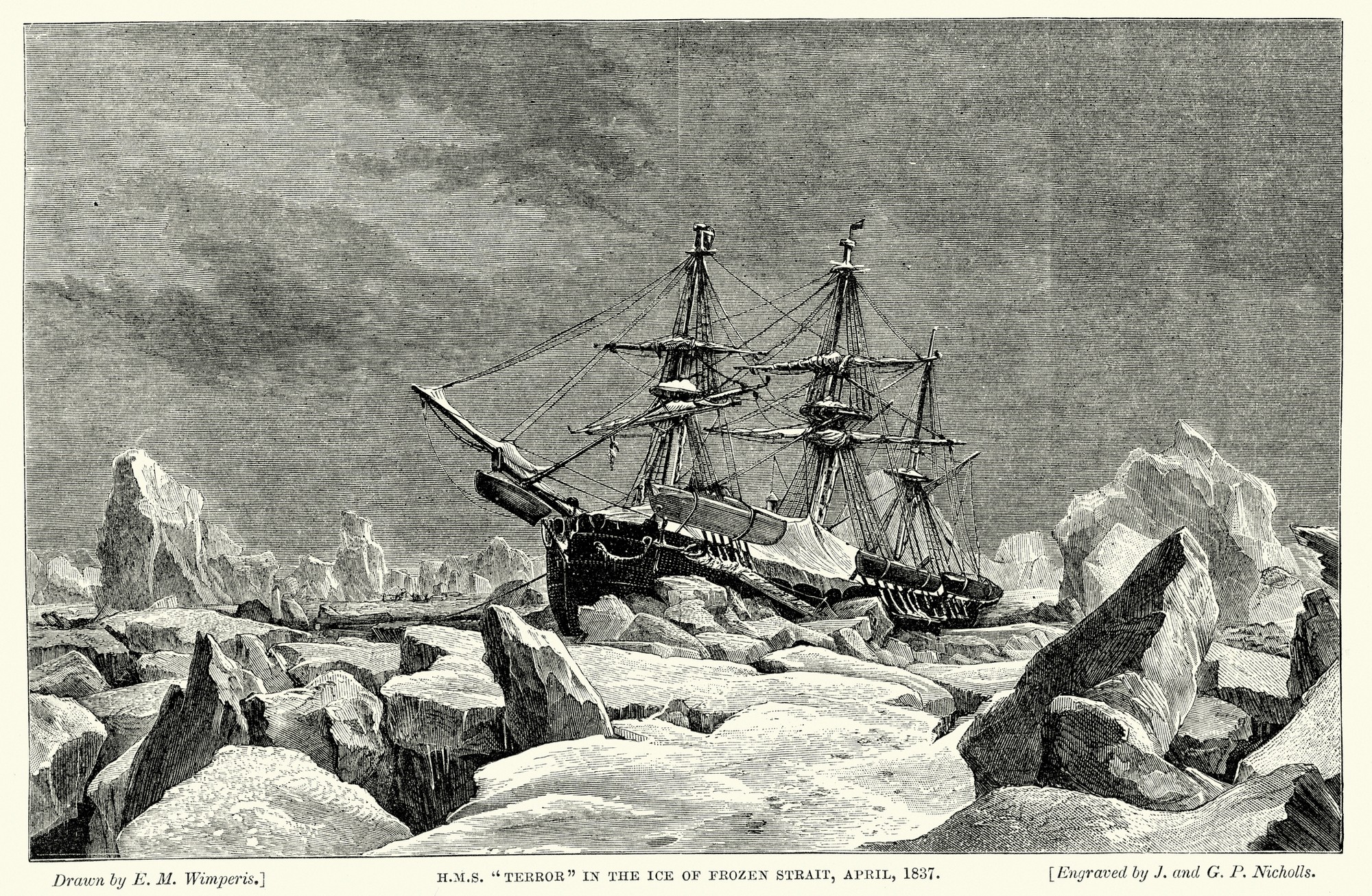 Zamrznutý HMS Terror v ľade