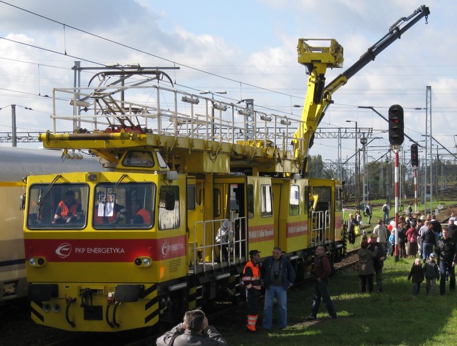Pojazd szynowy spółko PKP Energetyka,  Dni Transportu Publicznego 2010 zdj. Stowarzyszenie Miłośników Komunikacji Szynowej