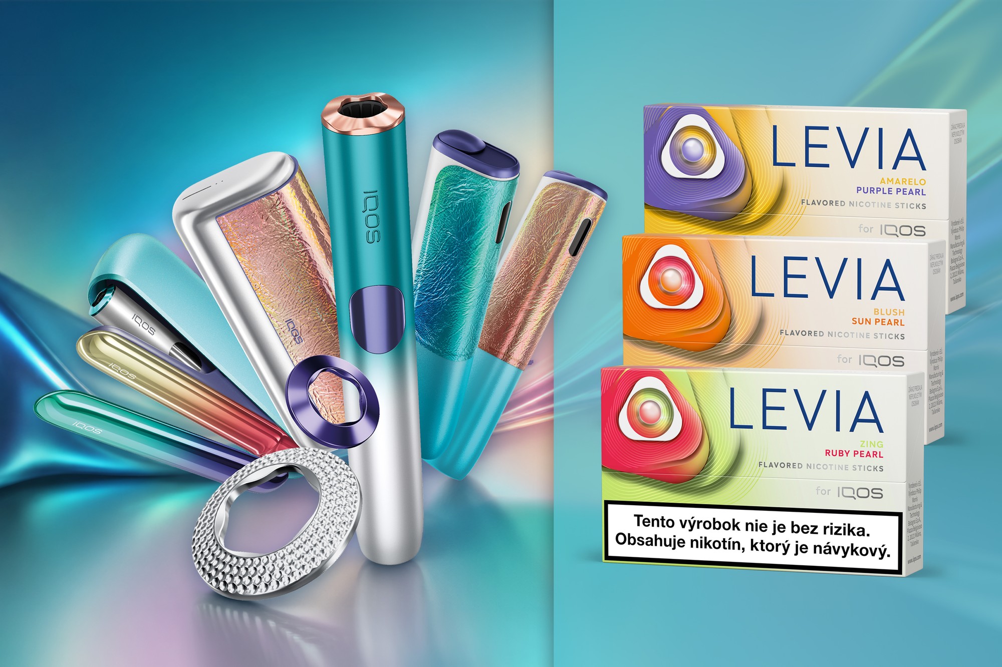 IQOS ILUMA i REMIX a beztabakové nikotínové náplne LEVIA.