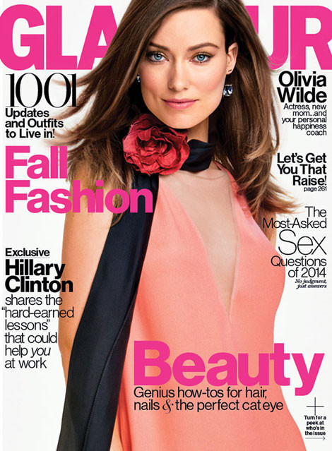 Olivia Wilde na okładce wrześniowego numeru "Glamour"