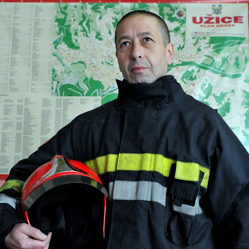 Vatrogasac Dragan Vujović Vujke