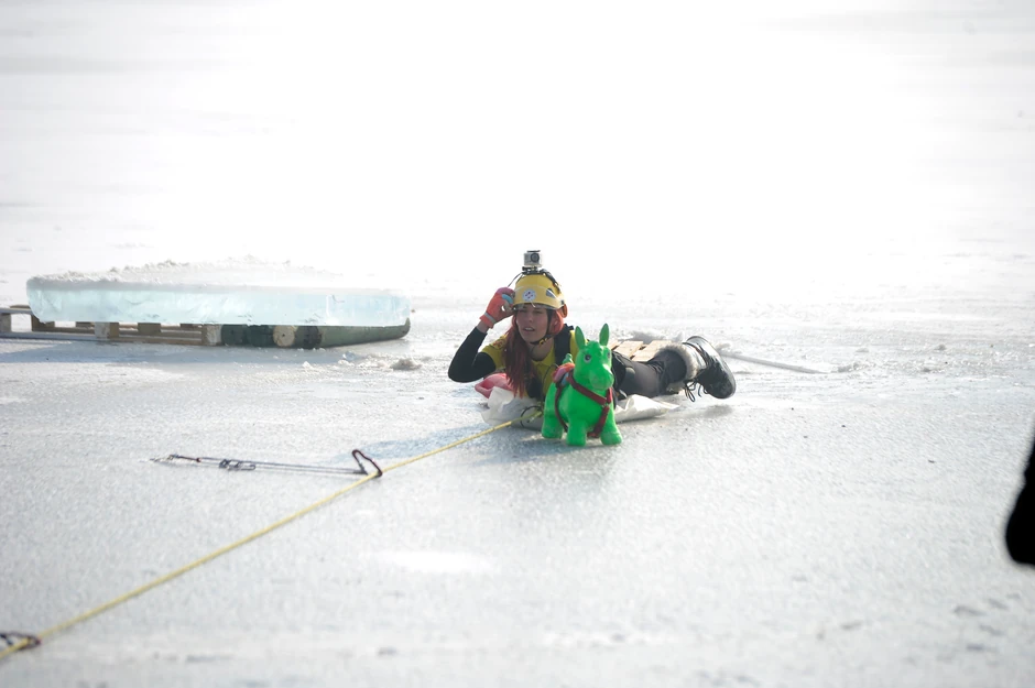 Aleksandra Momčilović za vreme vežbe